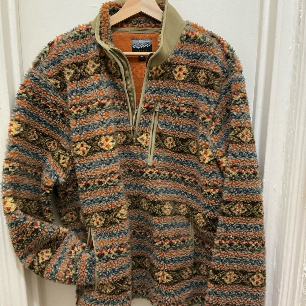 J. Crew Nordic Fleece XL Pullover Half Zip